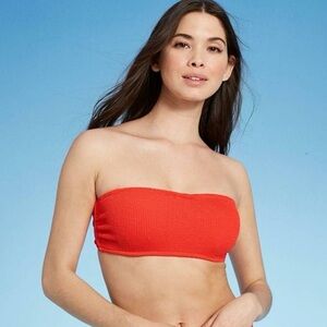 Burnt orange Bandeau Bikini top SHADE & SHORE